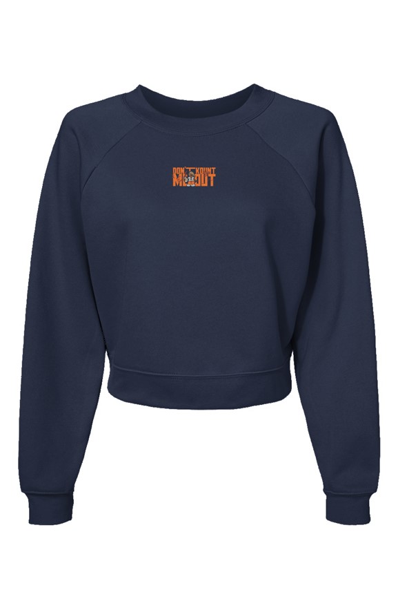 Womens Raglan Pullover Fleece Sweatshirt
