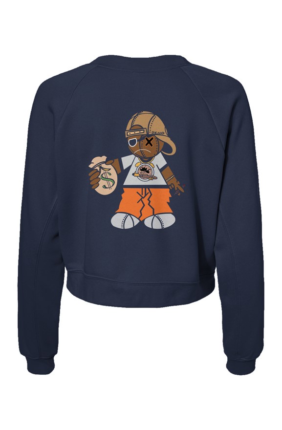 Womens Raglan Pullover Fleece Sweatshirt