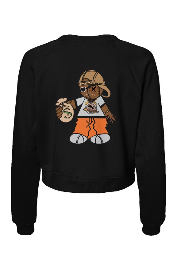 Womens Raglan Pullover Fleece Sweatshirt