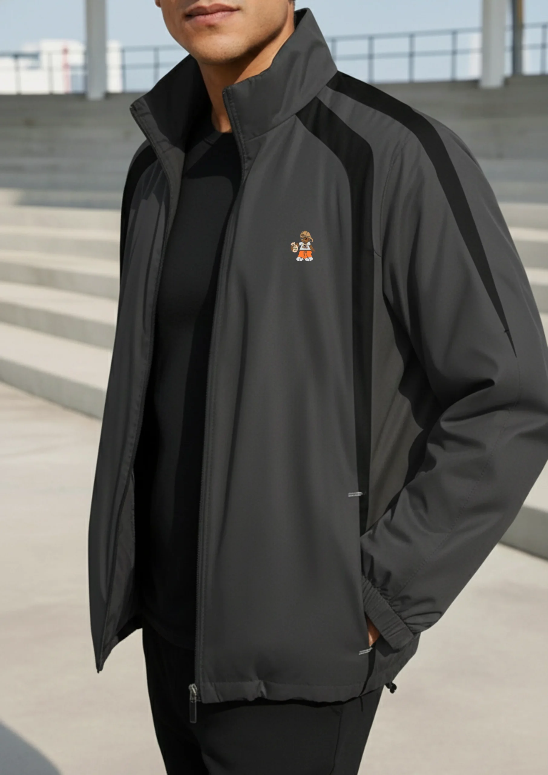 Colorblock Raglan Jacket