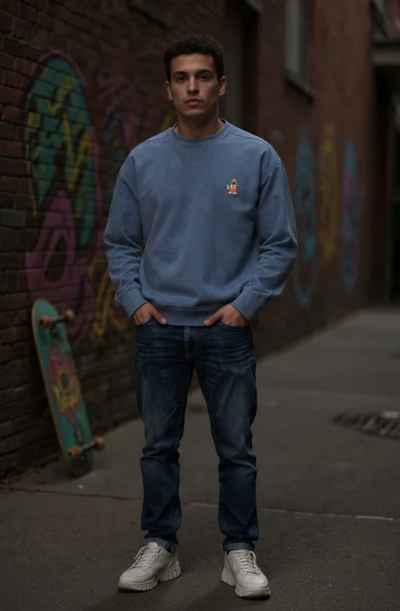 Garment-Dyed Sweatshirt