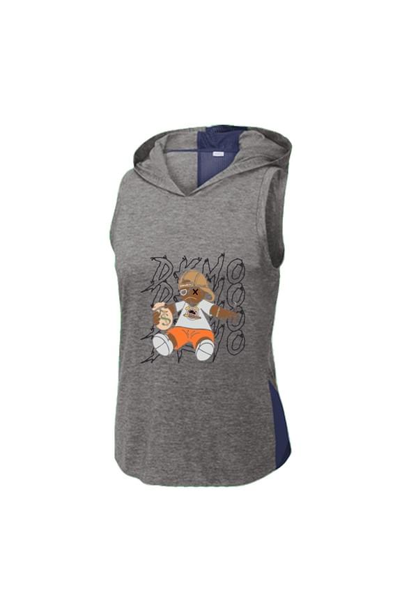 True Navy/ Dark Grey Heather Hoodie Tank - Image 2