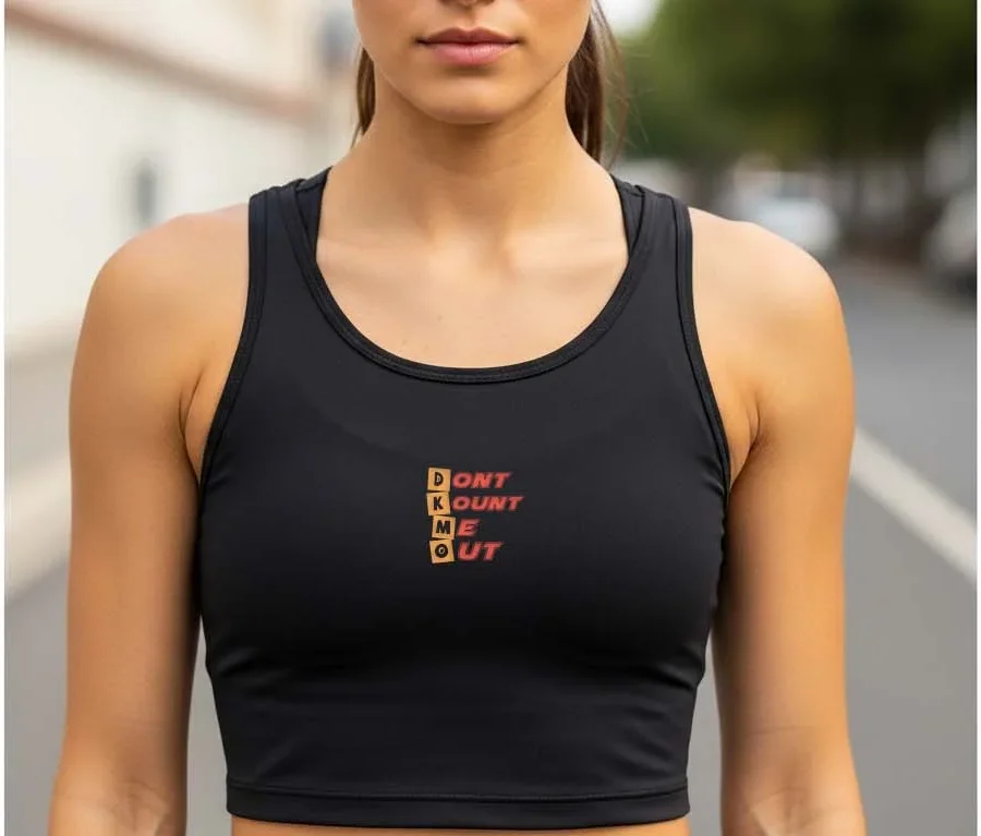 Womens Active Crop Tank
